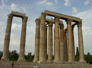 Restes du temple de Zeus � Athens