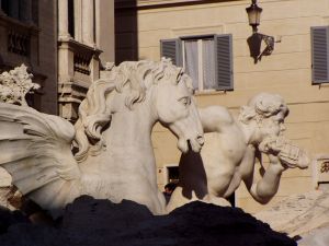 Photo d'une statue de Triton